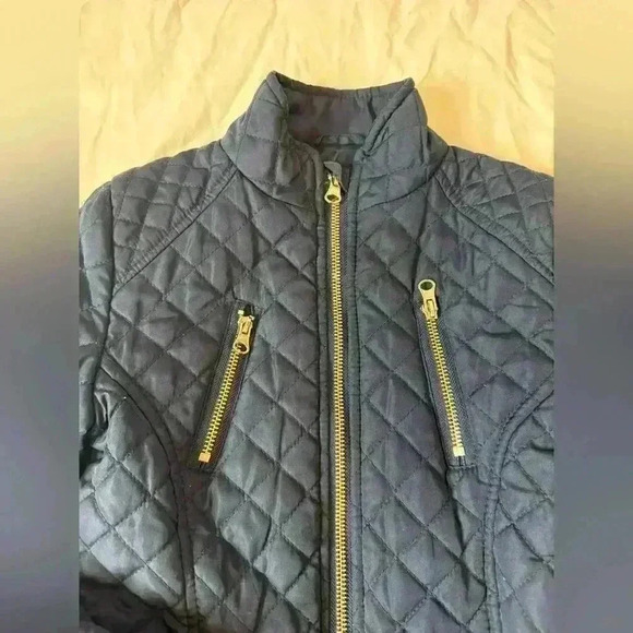 SO Girls Size 6/6X Quilted Lightweight Jacket Blue - Picture 4 of 6